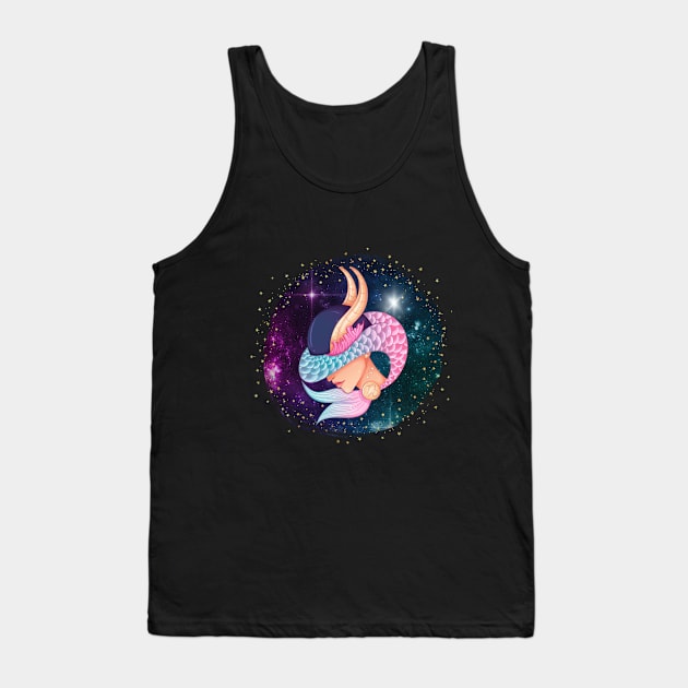 Capricorn, Capricorn girl, Zodiac Astrology Love Stars Tank Top by Tumair